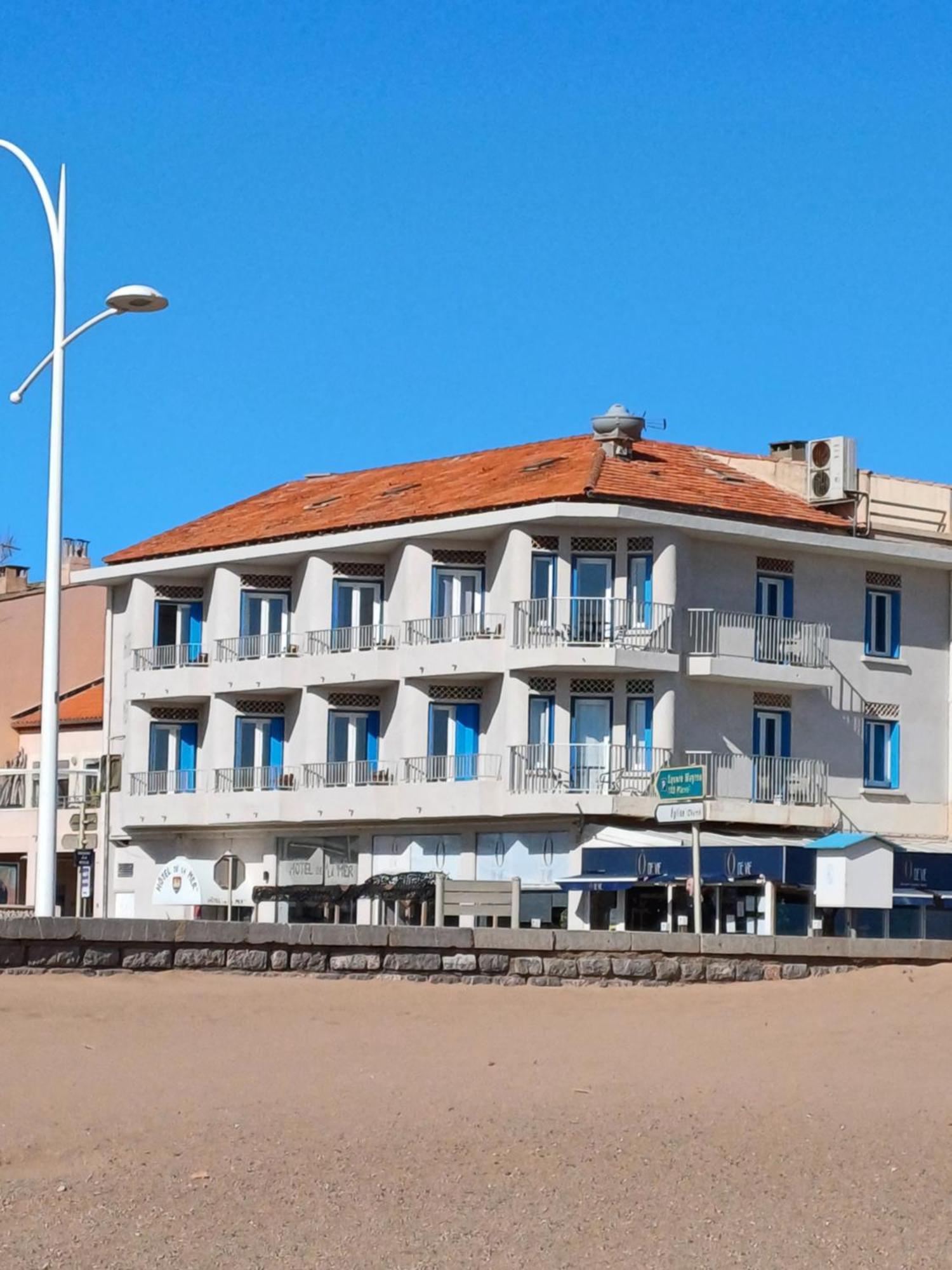 Hotel De La Mer Valras-Plage Exterior foto