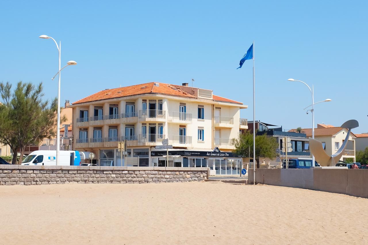 Hotel De La Mer Valras-Plage Exterior foto